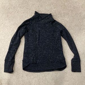 NWOT 90 degree Size Small Dark Grey Velour Lined Pullover W/ Thumb Holes